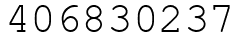 Число 406830237.