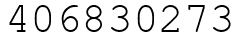 Число 406830273.