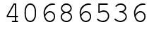 Число 40686536.