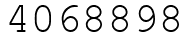 Число 4068898.