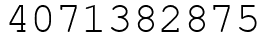 Число 4071382875.