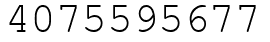 Число 4075595677.
