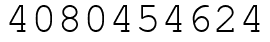 Число 4080454624.