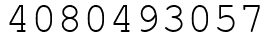 Число 4080493057.