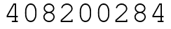 Число 408200284.