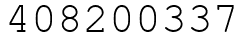 Число 408200337.
