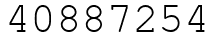 Число 40887254.