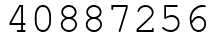 Число 40887256.