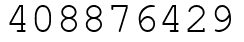 Число 408876429.