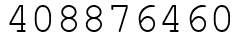 Число 408876460.