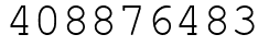Число 408876483.