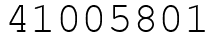 Число 41005801.