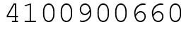 Число 4100900660.