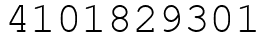 Число 4101829301.