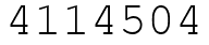 Число 4114504.
