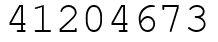 Число 41204673.
