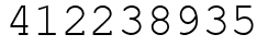 Число 412238935.