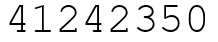 Число 41242350.
