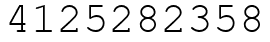 Число 4125282358.