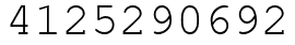 Число 4125290692.