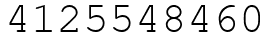Число 4125548460.