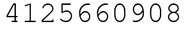 Число 4125660908.