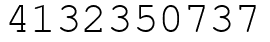 Число 4132350737.