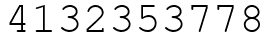 Число 4132353778.