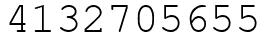 Число 4132705655.