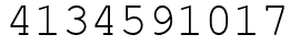 Число 4134591017.
