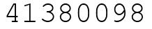 Число 41380098.