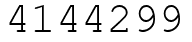 Число 4144299.
