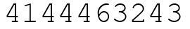 Число 4144463243.