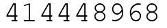 Число 414448968.
