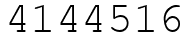 Число 4144516.