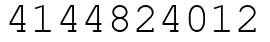 Число 4144824012.