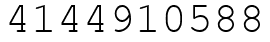 Число 4144910588.