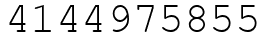 Число 4144975855.