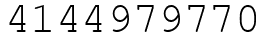 Число 4144979770.