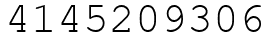 Число 4145209306.