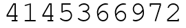 Число 4145366972.