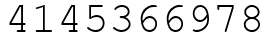 Число 4145366978.