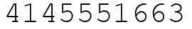 Число 4145551663.