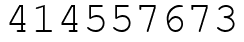Число 414557673.