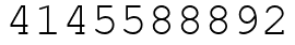 Число 4145588892.