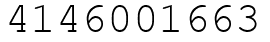 Число 4146001663.