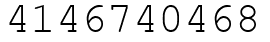 Число 4146740468.
