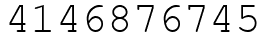 Число 4146876745.