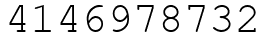 Число 4146978732.