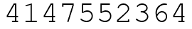 Число 4147552364.